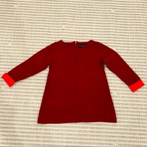 Cynthia Rowley Burgundy XS Sweater 3/4 sleeve